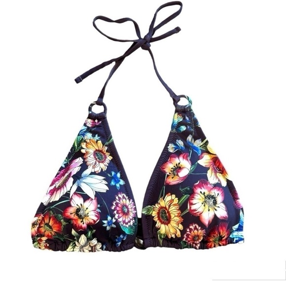 NWT Johnny Was Ombré Floral Triangle Bikini Top Size XL - Picture 3 of 6